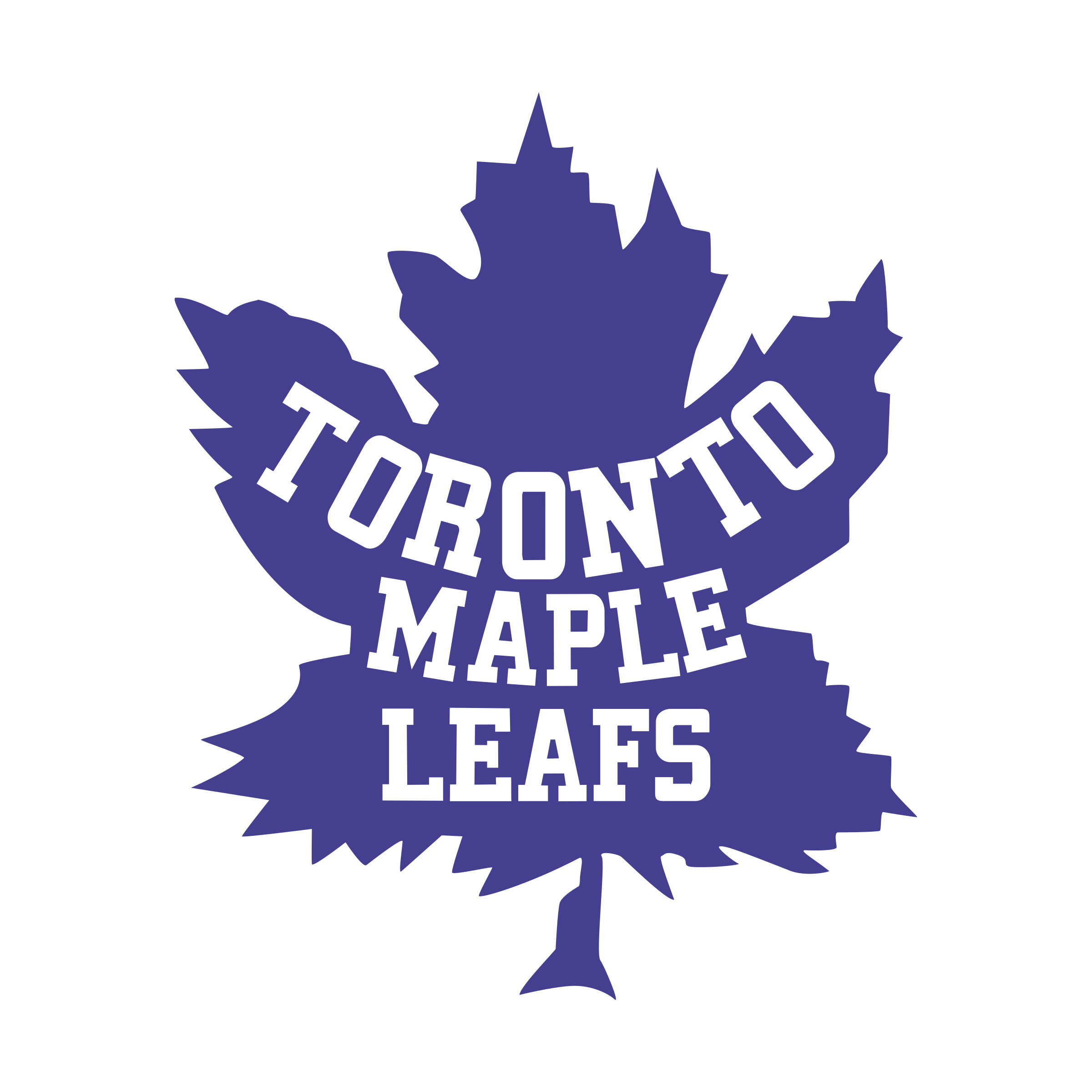 Toronto Maple Leafs Png File (indigo, black, white)