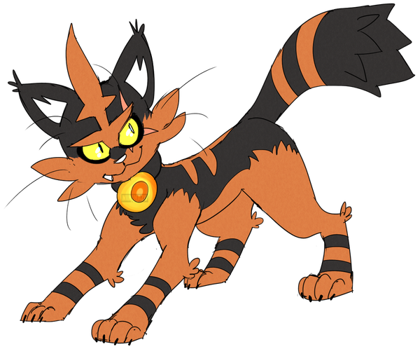 Torracat Pokemon Png Photo (black, chocolate)