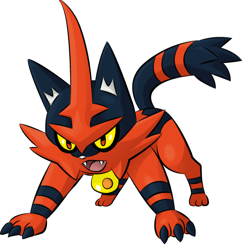 Torracat Pokemon Png Pic (black, chocolate, white)