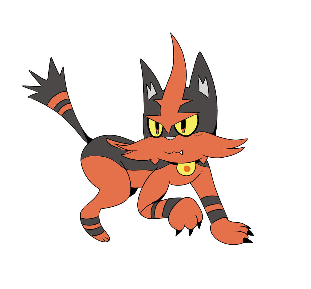 Torracat Pokemon Png Picture (lavender, indigo, salmon, white, silver)