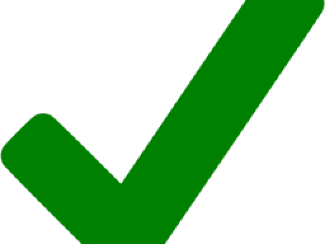 Correct Green Check Mark Png Transparent Image (black, green)