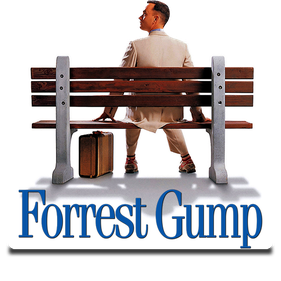 Forrest Gump Png File (black, silver, white)