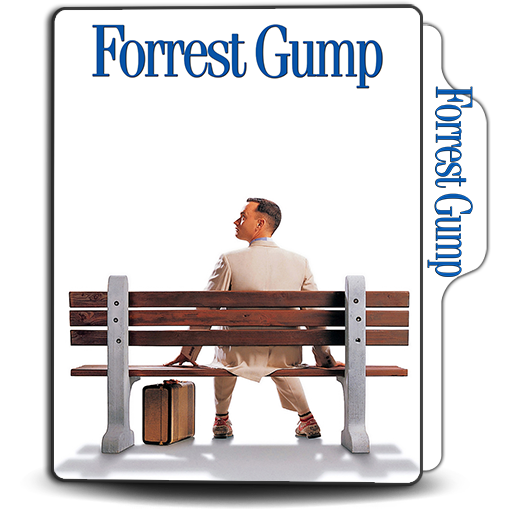 Forrest Gump Png Photo (white, indigo, gray, lavender, black)