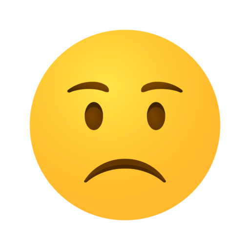 Worried Face Free Png Icon Download (orange, black, gold)