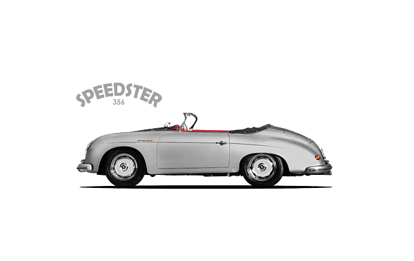 Porsche 356 Png Image (silver, gray, black)