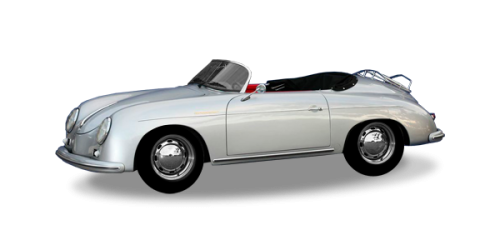 Porsche 356 Png Isolated Photo (gray, indigo, silver, black)