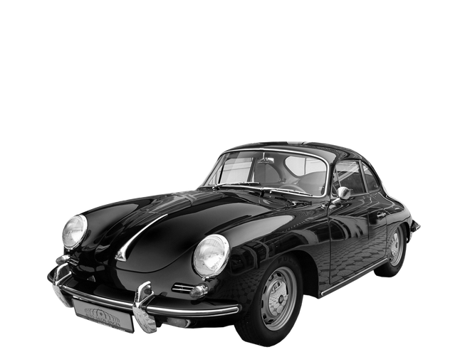 Porsche 356 Transparent Png (indigo, black)