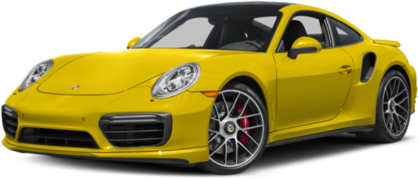 Porsche 911 Png Isolated File (olive, orange, black)