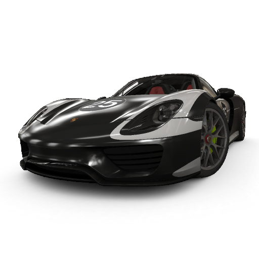 Porsche 918 Spyder Png Clipart (black)