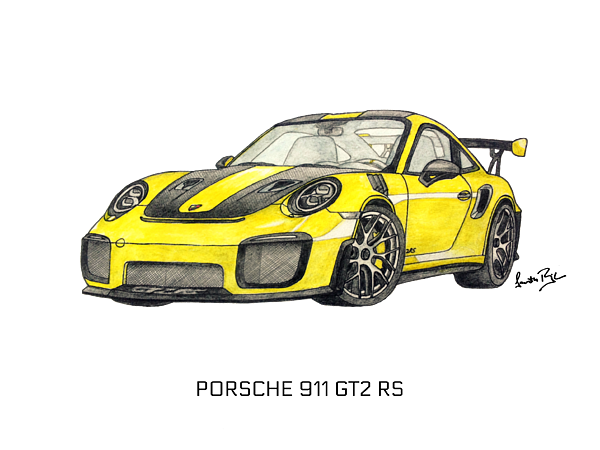 Porsche Gt2 Rs Png File (indigo, black)