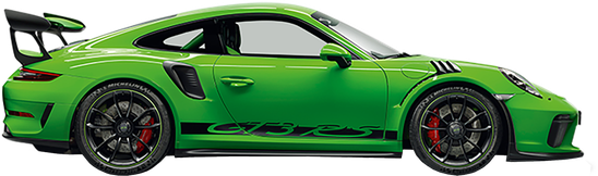 Porsche Gt3 Rs Png (silver, green, black)