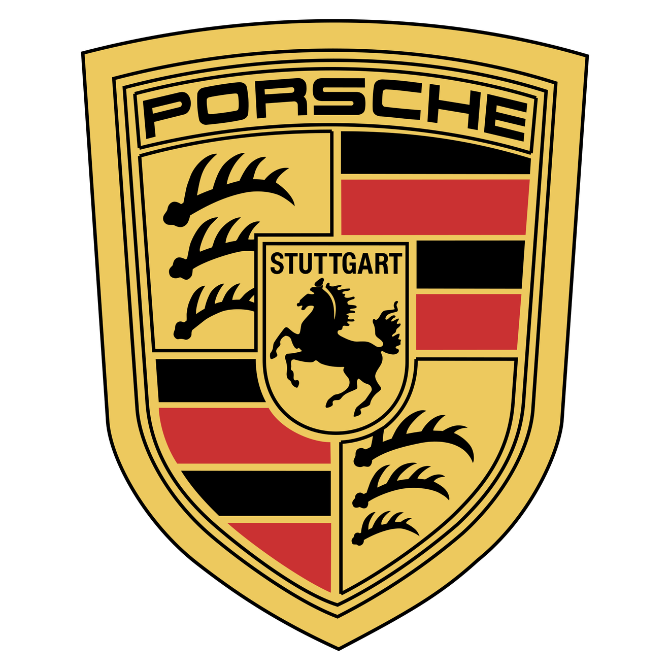 Porsche Logo Png Isolated Photo (chocolate, salmon, black)