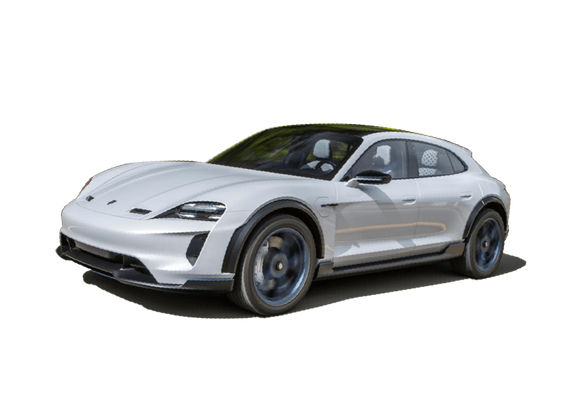 Porsche Taycan 2020 Png File (silver, black, lavender)