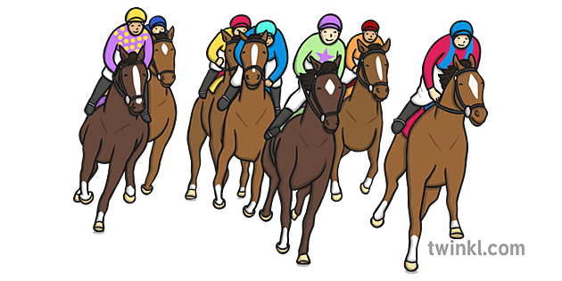 Horse Racing Png Image (gray, olive, chocolate)