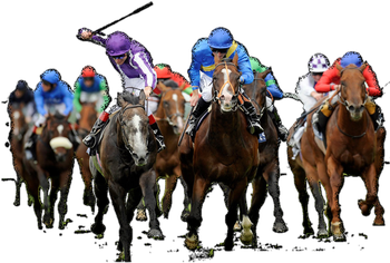 Horse Racing Png Isolated File (black)