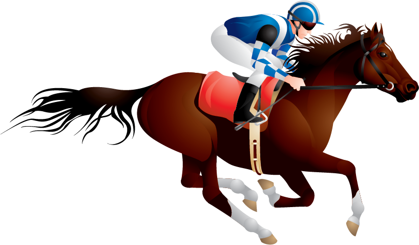 Horse Racing Png Isolated Image (white, maroon, black)