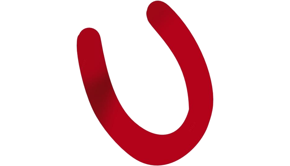 Horseshoe Png File (white, maroon)