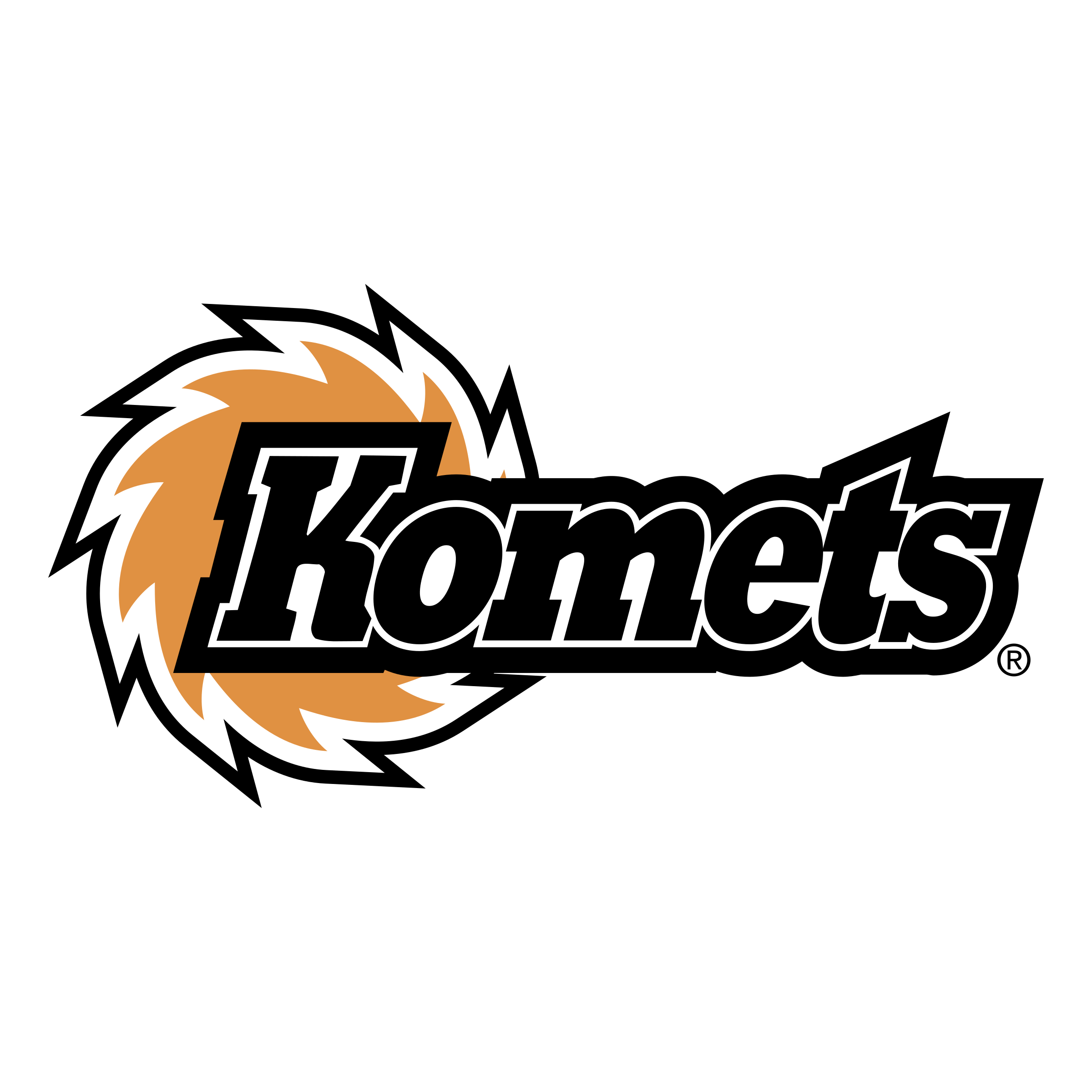 Fort Wayne Komets Png File (salmon, chocolate, white, gray, black)