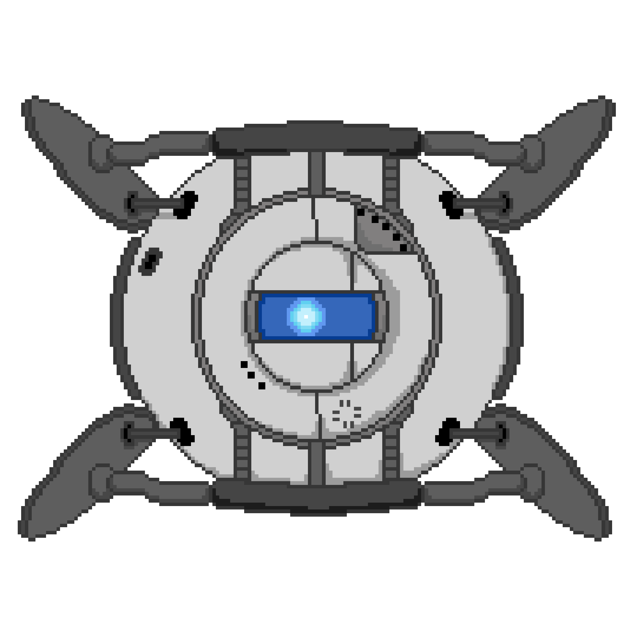 Portal 2 Png Clipart (silver, gray, indigo, black)