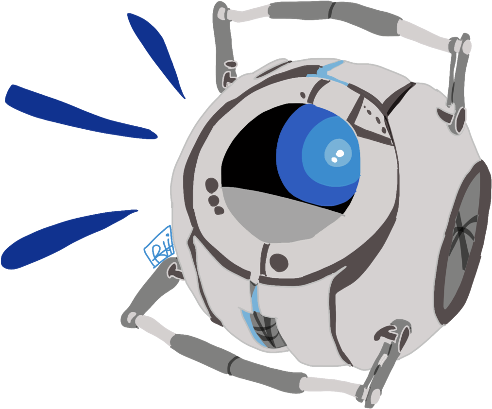 Portal 2 Png Free Download (gray, navy, black, silver, teal)