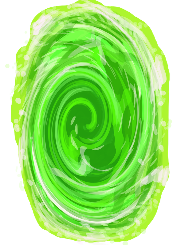 Portal Png File (black, green, yellow)