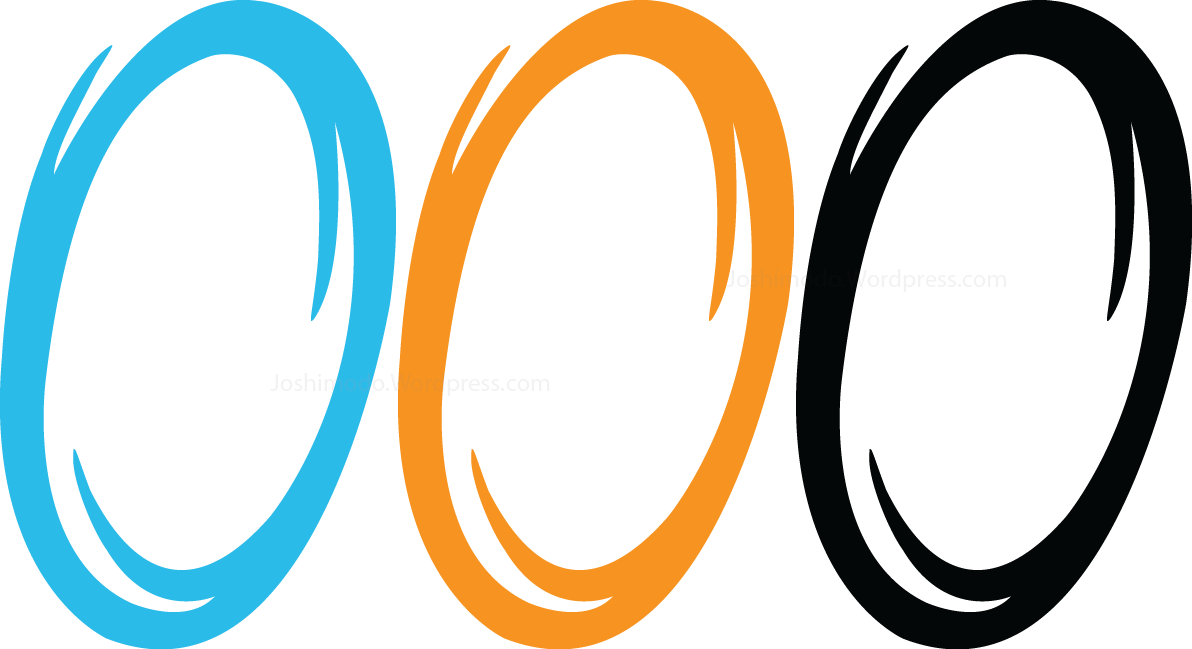 Portal Png Image (greenish blue, black, orange, white)