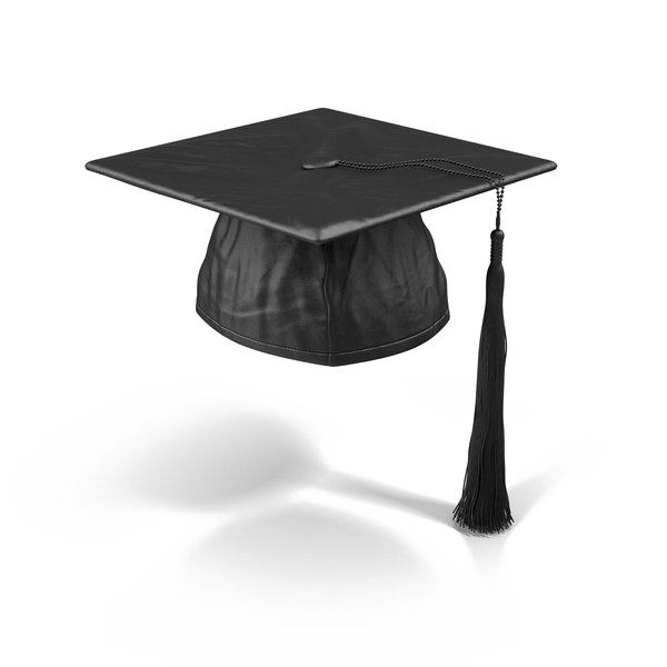 Mortarboard Png File (black, indigo, white)