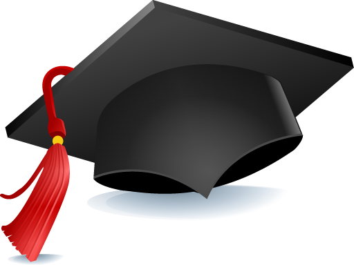 Mortarboard Transparent Background (black)