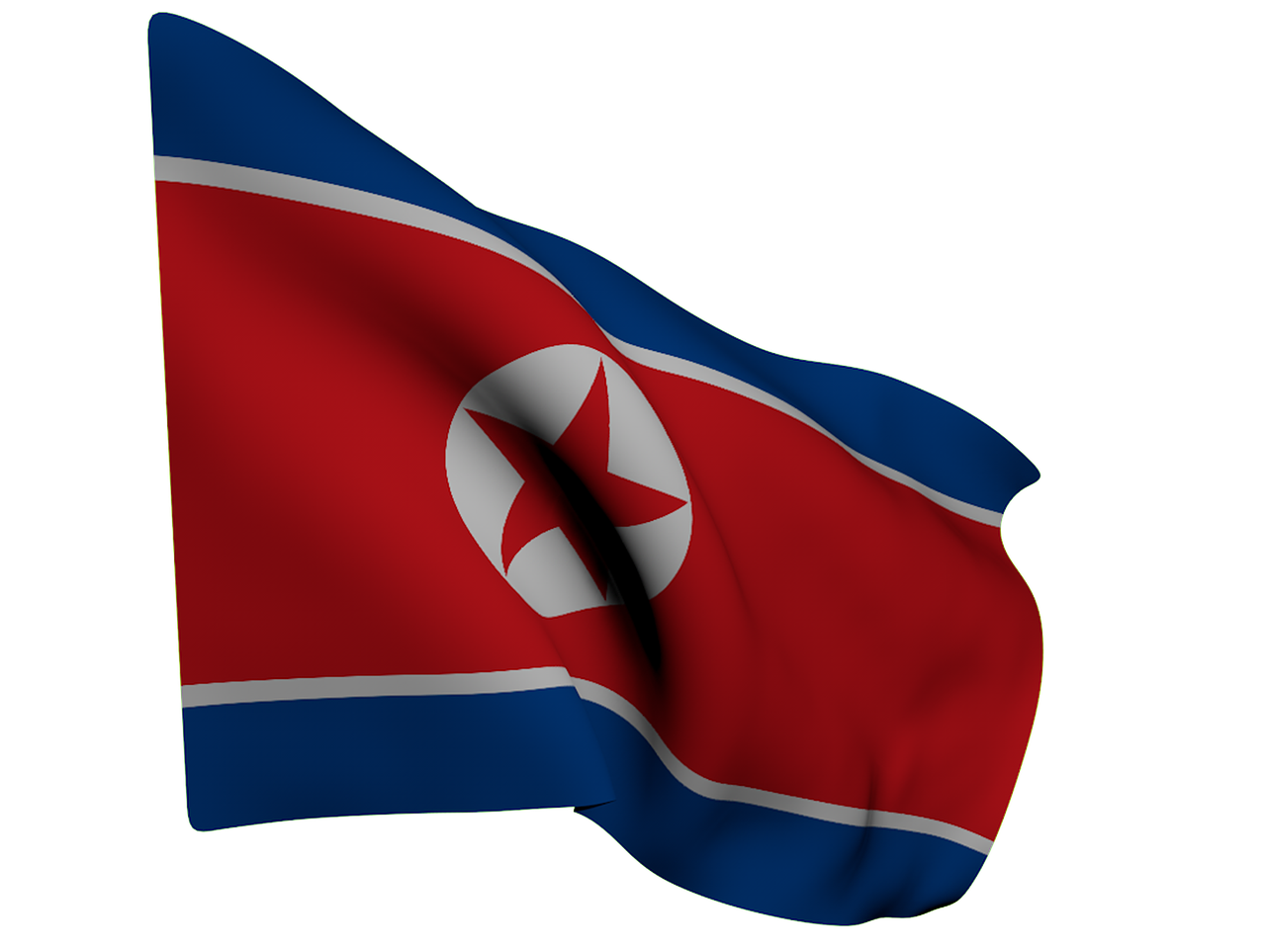 North Korea Flag Png Free Download (black, maroon)