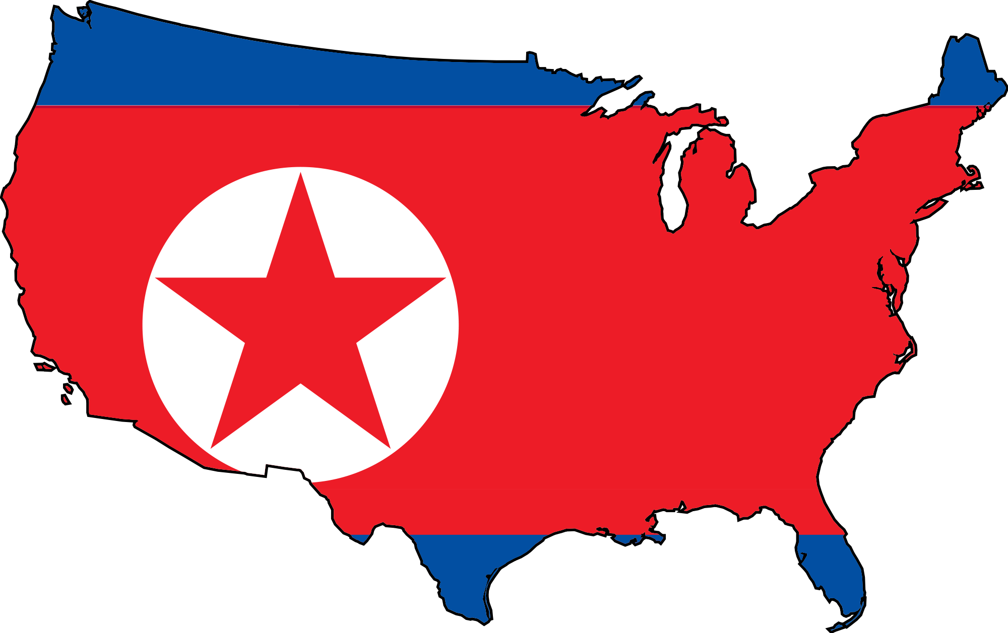 North Korea Flag Png Free Image (teal, white, purple, black, red)