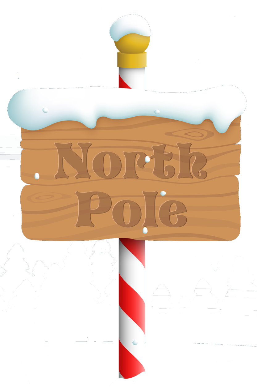 North Pole Png Transparent Image (white, black, salmon)