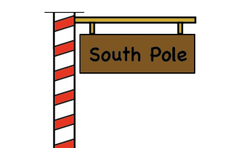 North Pole Sign Png File (gray, maroon, olive, silver, white)