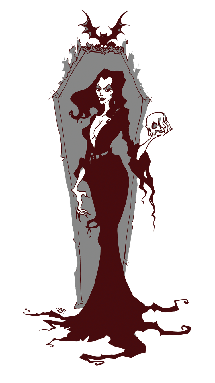 Morticia Addams Png Photo (maroon, black, gray)