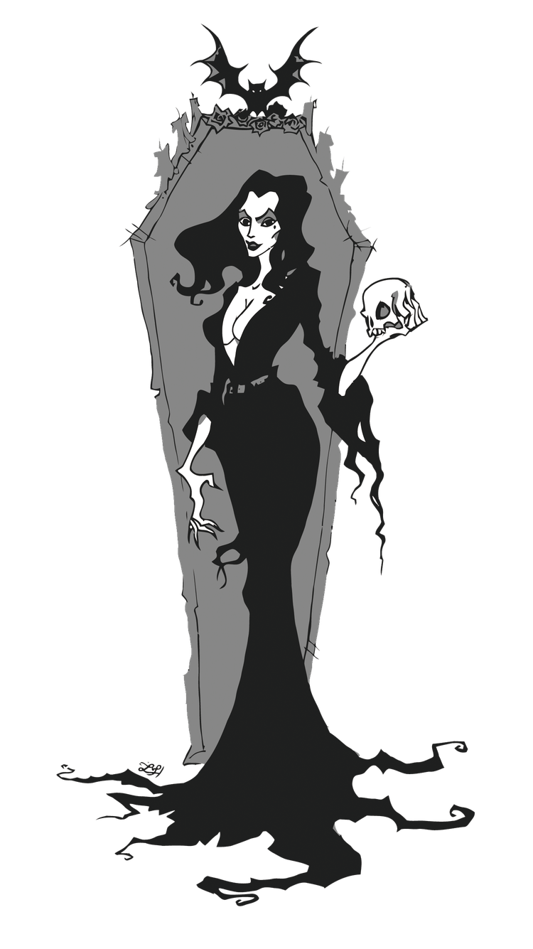 Morticia Addams Png Picture (gray, black)