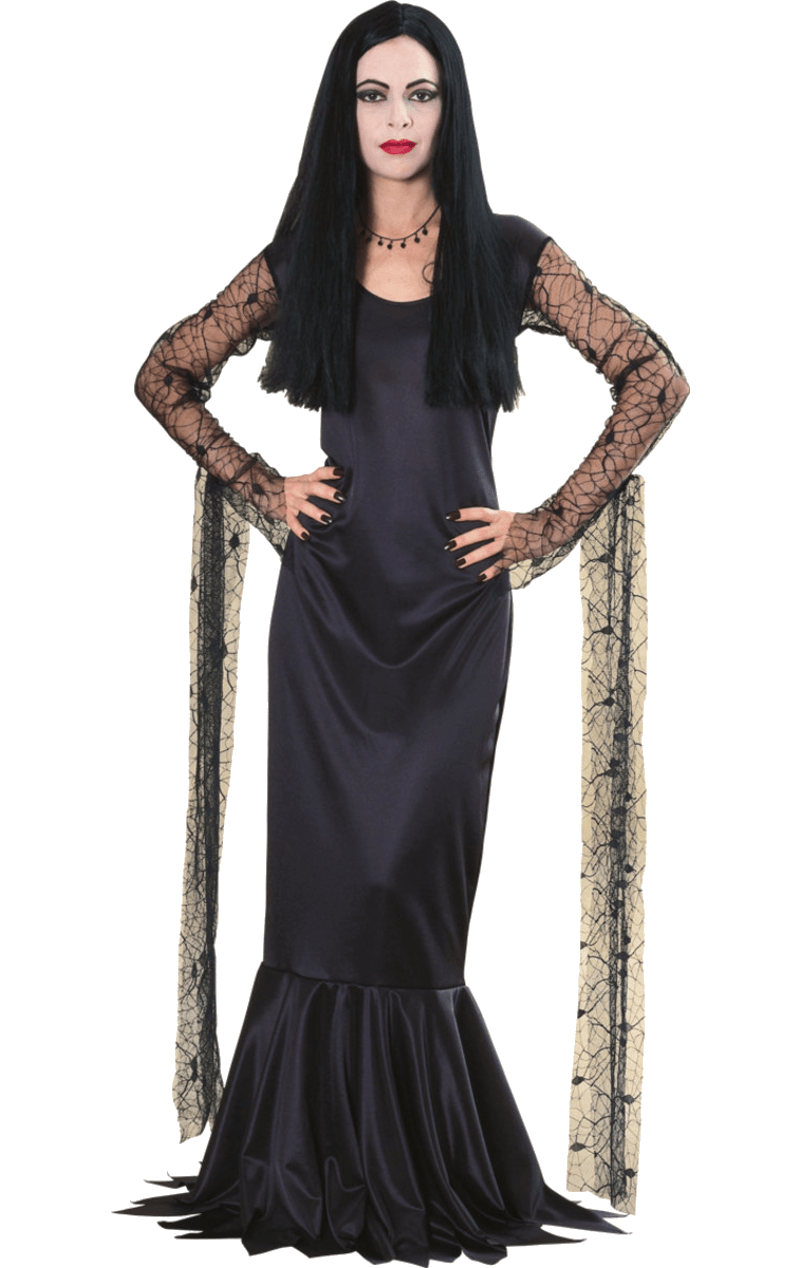 Morticia Addams Png Transparent Image (gray, black)