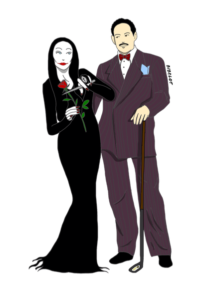 Morticia Addams Transparent Images Png (indigo, black)