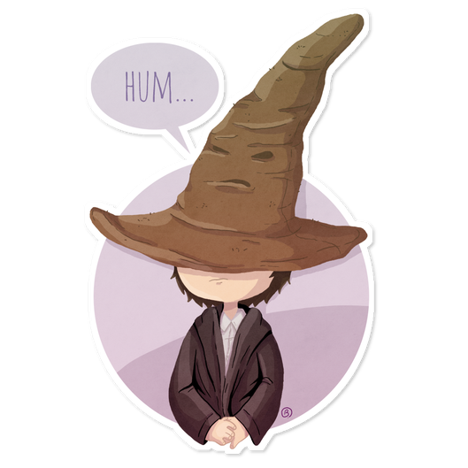 Sorting Hat Png Background Image (pink, lavender, white, black, silver)