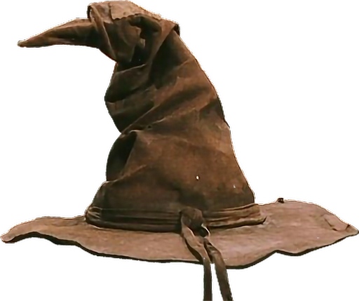 Sorting Hat Png Transparent Picture (black, maroon, olive)