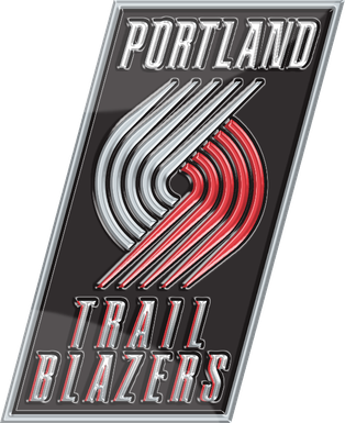 Portland Trail Blazers Png Image (gray, silver, black)