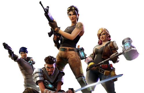 Fortnite Battle Royal Png Clipart (black)