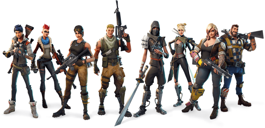 Fortnite Battle Royal Png Hd (black)