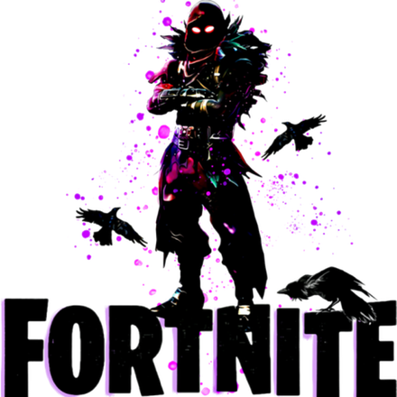 Fortnite Battle Royale Logo Png Isolated File (black)