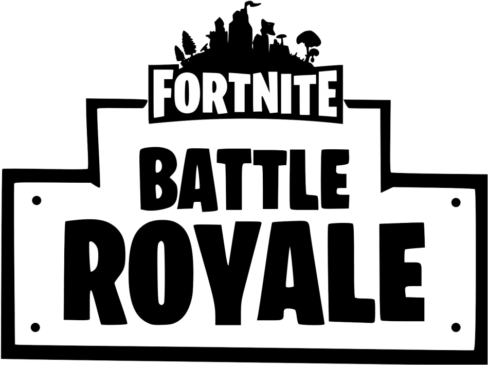 Fortnite Battle Royale Logo Png (black)