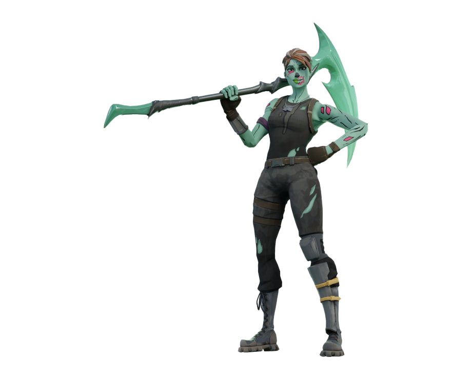 Fortnite Ghoul Trooper Png Clipart (silver, lavender, white)