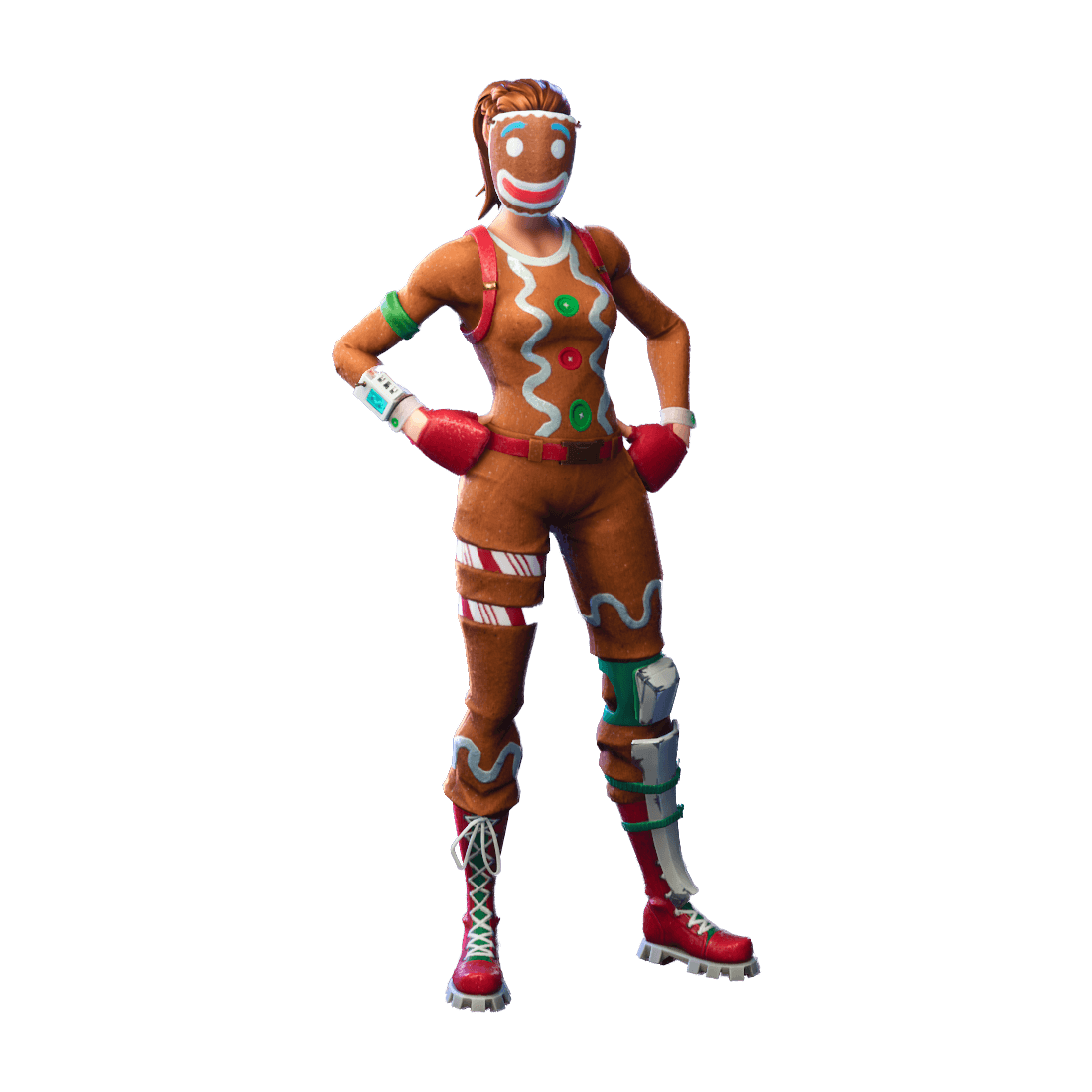 Fortnite Gingerbread Png Clipart (gray)