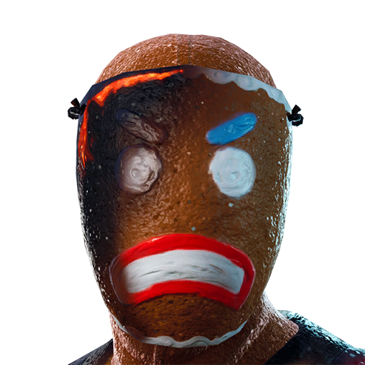 Fortnite Gingerbread Png Isolated File (black, salmon, gray, silver)