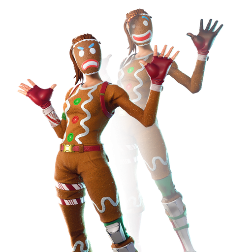 Fortnite Gingerbread Png Picture (black, maroon)