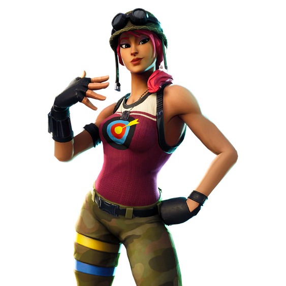 Fortnite Girls Png Clipart (black)