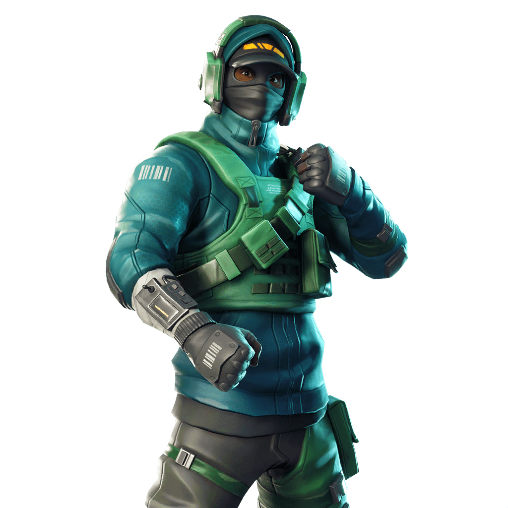 Fortnite Girls Png Isolated Pic (black)