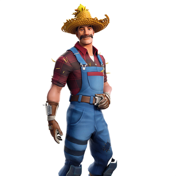 Fortnite Hayseed Png Pic (indigo, black, gray)